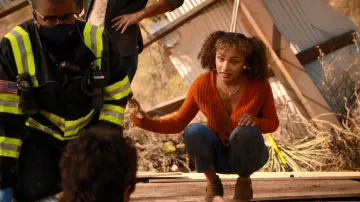 Sam Edelman Mari Boots worn by Katie (Jaylen Barron) as seen in 9-1-1 (S04E02)