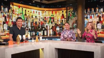 Zimmermann Celestial Printed Silk Mini Dress worn by Vanessa Minnillo as seen in Access Hollywood on September 27,2022