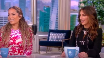 Self Portrait Crystal-embellished Ruffled Crepe Mini Dress worn by Alyssa Farah as seen in The View on September 27,2022