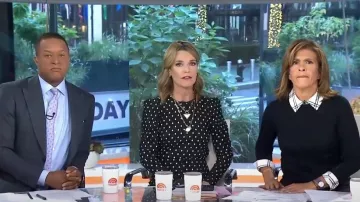 Alice + Olivia Porla Collared Sweater usado por Hoda Kotb como se ve en Today el 28 de septiembre de 2022