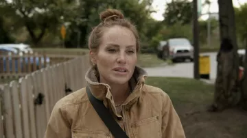 Carhartt Wes­ley Coat worn by Mina Starsiak as seen in Good Bones: Risky Business (S01E04)