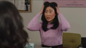 Mango Paquita Fine Knit Embroidered Jumper usado por Joy (Tina Jung) como se ve en Strays (S02E03)