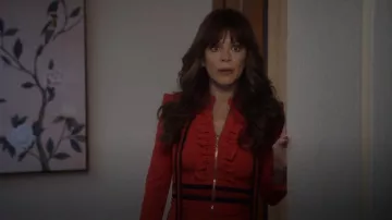 Gucci Viscose Jersey Dress worn by Nicolette 'Nicky' Roman (Anna Friel) as seen in Monarch (S01E03)