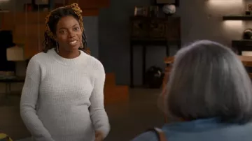 Faherty Thermal Knit Sweater worn by Denise (Sasheer Zamata) as seen in Home Economics (S03E02)