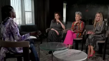 Stella Mccartney Every­day Pleats Knit Dress worn by Kathy Najimy as seen in Good Morning America on September 29,2022