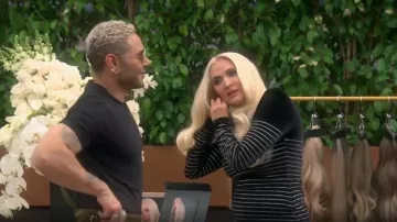 Alexandre Vauthier Padded Shoulder Mini Dress worn by Erika Jayne as seen in The Real Housewives of Beverly Hills (S12E20)