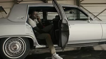 Adidas Continental 80 White sneakers worn by Franklin Saint (Damson Idris) as seen in Snowfall wardrobe (Season 5 Episode 1)