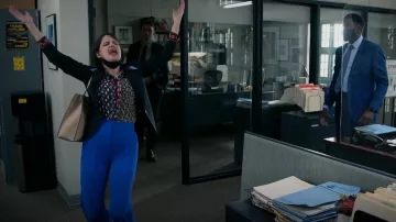 Alice + Olivia Dylan Pants worn by DDA Maggie Palmer (Suzanne Cryer) as seen in All Rise (S02E10)