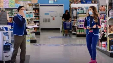 J Brand 835 Skinny Jeans in Royal Jaguar worn by Cheyenne (Nichole Bloom) as seen in Superstore (S06E08)