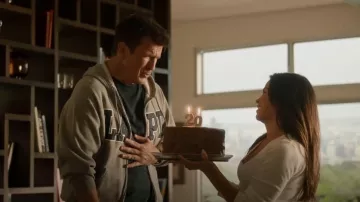 LAPD Twill Full Zip Hoodie worn by John Nolan (Nathan Fillion) as seen in The Rookie (S05E01)