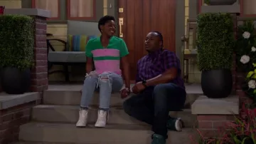 Nike Blaze Rosa sneakers worn by Necie (Chelsea Harris) as seen in The Neighborhood TV show (S05E03)