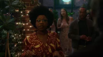 Farm Rio Toucanissimo Long Sleeve Print Wrap Dress worn by Kasie Hines (Diona Reasonover) as seen in NCIS (S20E03)