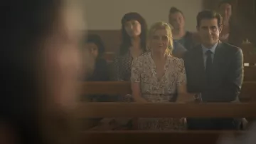 Somerset by Alice Temperley Agatha Shirt Dress worn by Grace Williams (Anne-Marie Duff) as seen in Bad Sisters (S01E02)