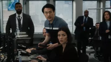 Reiss Cairns Polo worn by Analyst Ian Lim (James Chen) as seen in FBI (S05E03)