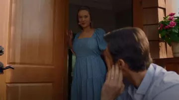 Moon River Clip Dot Midi Tiered Dress worn by Jess O'Brien (Laci J Mailey) as seen in Chesapeake Shores (S06E07)