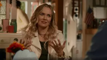 All Saints Balfern Leather Biker Jacket worn by Bree O'Brien (Emilie Ullerup) as seen in Chesapeake Shores (S06E07)