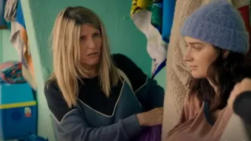 Ba&sh Brick Sweater worn by Eva Garvey (Sharon Horgan) as seen in Bad Sisters (S01E03)