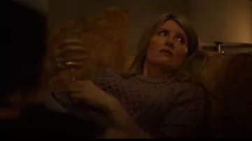Aran Heavyweight Sweater worn by Eva Garvey (Sharon Horgan) as seen in Bad Sisters (S01E03)