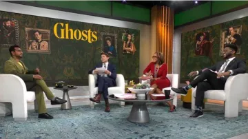 Salvatore Ferragamo Leather Sneaker worn by Utkarsh Ambudkar as seen in CBS Mornings on October 5, 2022