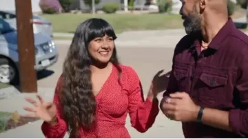 Nasty Gal Spotty Wrap Dress worn by Raisa Kuddus as seen in First Home Fix Season 1 Episode 1