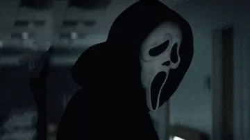 Scream costume worn by Ghostface (Dane Farwell) as seen in Scream movie wardrobe