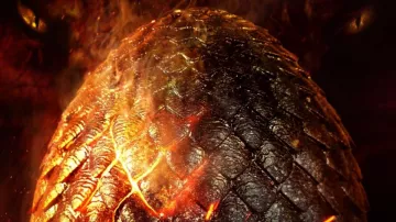 Eggs dragon replica as seen in House of the Dragon TV series (Season 1 Episode 1)