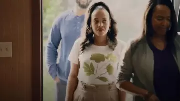 Ann Taylor The Paperbag Ankle Pants worn by Darla (Bianca Lawson) as seen in Queen Sugar (S07E05)