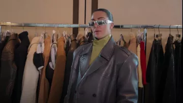Lentes cromadas Prada Gafas de sol Prada Runway usadas por Kim Kardashian como se ve en The Kardashians (S02E03)