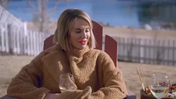 Shein Eilly Bazar Teddy Coat usado por Whitney Rose como se ve en The Real Housewives of Salt Lake City (S03E02)