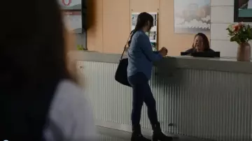 Frye Veronica Short Boots worn by Rosalind 'Roz' Friendly (Grace Dove) as seen in Alaska Daily (S01E01)