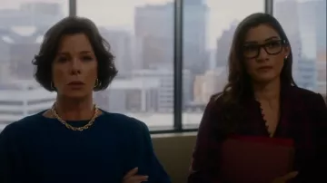 Joie Tariana Blouse worn by Susan (Inga Schlingmann) as seen in So Help Me Todd (S01E02)