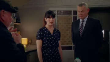 Sessun Adelaida Dress worn by Louisa Glasson (Caroline Catz) as seen in Doc Martin (S10E05)