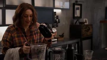 Free People Summer Daydream Plaid Button Up Shirt worn by Sarah (Caitlin McGee) as seen in Home Economics (S03E03)