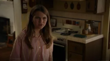 Marks and Spencer Pink Striped Pajamas worn by Missy Cooper(Raegan Revord) as seen in Young Sheldon (S06E01)