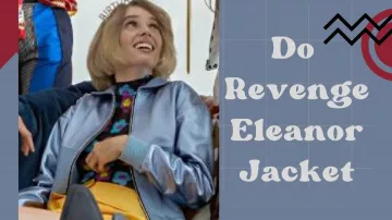 Veste Bomber en satin portée par Eleanor (Maya Hawke) dans la garde-robe de Do Revenge