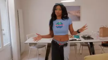 Allarallvr Trendy Rectangle Sunglasses worn by Kacey Margo as seen in Real Girlfriends in Paris (S01E06)