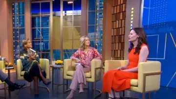 Altuzarra Lucie Tie-Dye Shirtdress worn by Robin Roberts as seen in Good Morning America on October 10, 2022