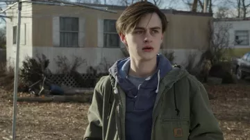 Carhartt Hooded Jacket worn by Craig (Jaeden Lieberher) as seen in Mr. Harrigan's Phone TV series outfits