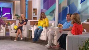 Trina Turk Las Lomas Top worn by Sheryl Underwood as seen in The Tal on October 7, 2022