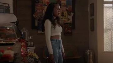Wilfred Greer Sweater Sweetheart Bustier Sweater porté par Keisha McCalla (Netta Walker) vu dans All American (S05E01)
