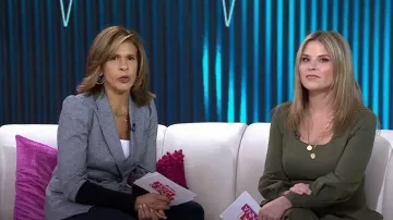 Veronica Beard Bayard Dickey Chaqueta Colorblock usada por Hoda Kotb como se ve en Today with Hoda & Jenna el 10 de octubre de 2022