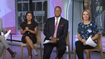 Draper James Floral Tie Waist Belted Blouse worn by Dylan Dreyer as seen in Today on October 10, 2022