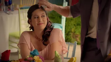 Ever Pretty Bridesmaid dress worn by Sarah (Caitlin McGee) as seen in Home Economics (S03E04)