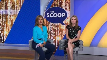J. Crew Tie Neck Silk Blouse worn by Hoda Kotb as seen in Today with Hoda & Jenna on October 12, 2022