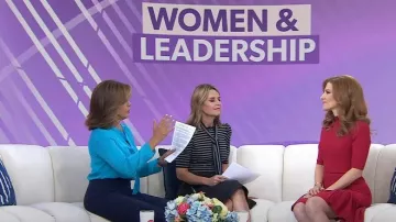 Vestido de Canddy de Ted Baker usado por Julia Boorstin como se ve en Today el 12 de octubre de 2022