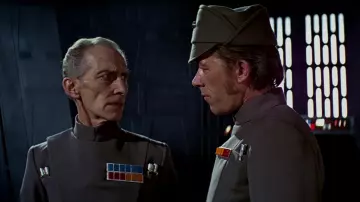 Imperial Uniform worn by Grand Moff Tarkin (Peter Cushing) in Star Wars movie wardrobe