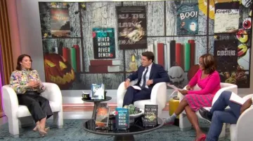 INC International Concepts Pull à côtes asymétriques porté par Gayle King vu dans CBS Mornings le 13 octobre 2022