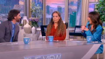 Alice + Olivia Notched Collar Blazer worn by Alyssa Farah as seen in The View on October 13, 2022