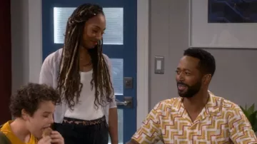 Ted Baker Bre­con Shirt worn by Woody (Ishmel Sahid) as seen in That Girl Lay Lay (S02E05)