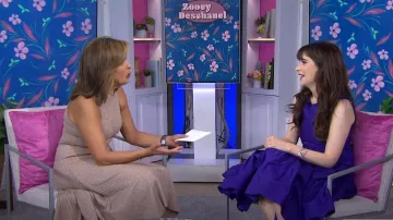 Zara Dress with Metallic Thread worn by Hoda Kotb as seen in Today with Hoda & Jenna on October 14, 2022